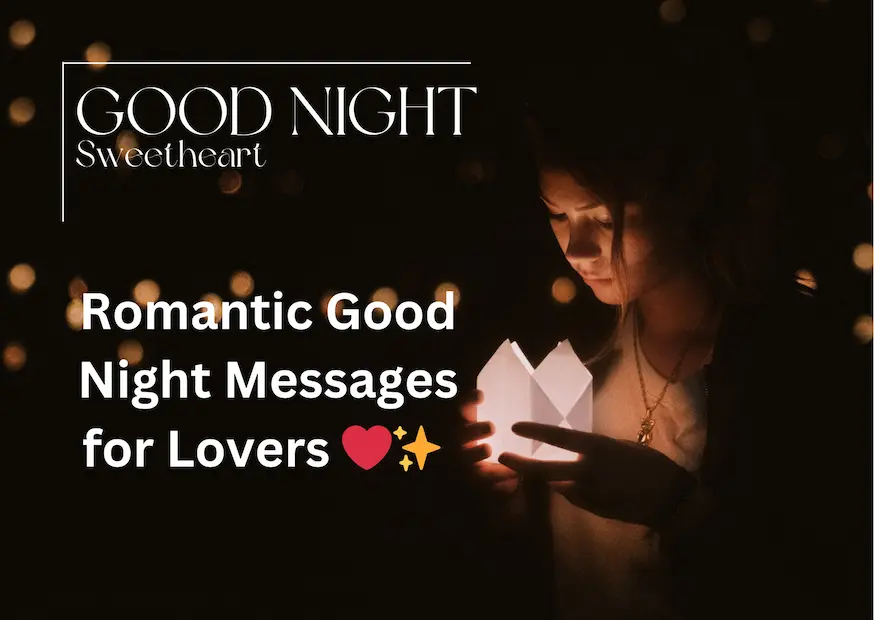 Romantic Good Night Messages for Lovers ❤️✨